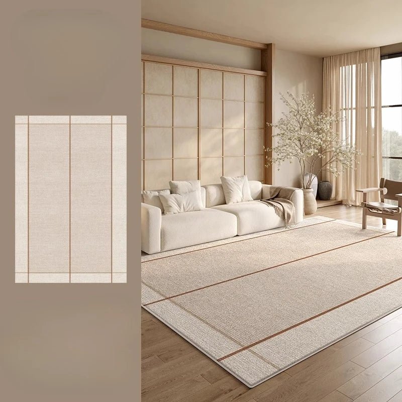 Cream Style Rugs for Bedroom Fluffy Soft Soft Rug Large Area Living Room Decoration Washable Carpet Thick Plush Lounge Floor Mat - PatioLix