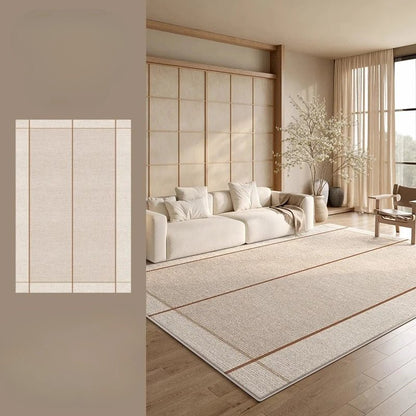 Cream Style Rugs for Bedroom Fluffy Soft Soft Rug Large Area Living Room Decoration Washable Carpet Thick Plush Lounge Floor Mat - PatioLix