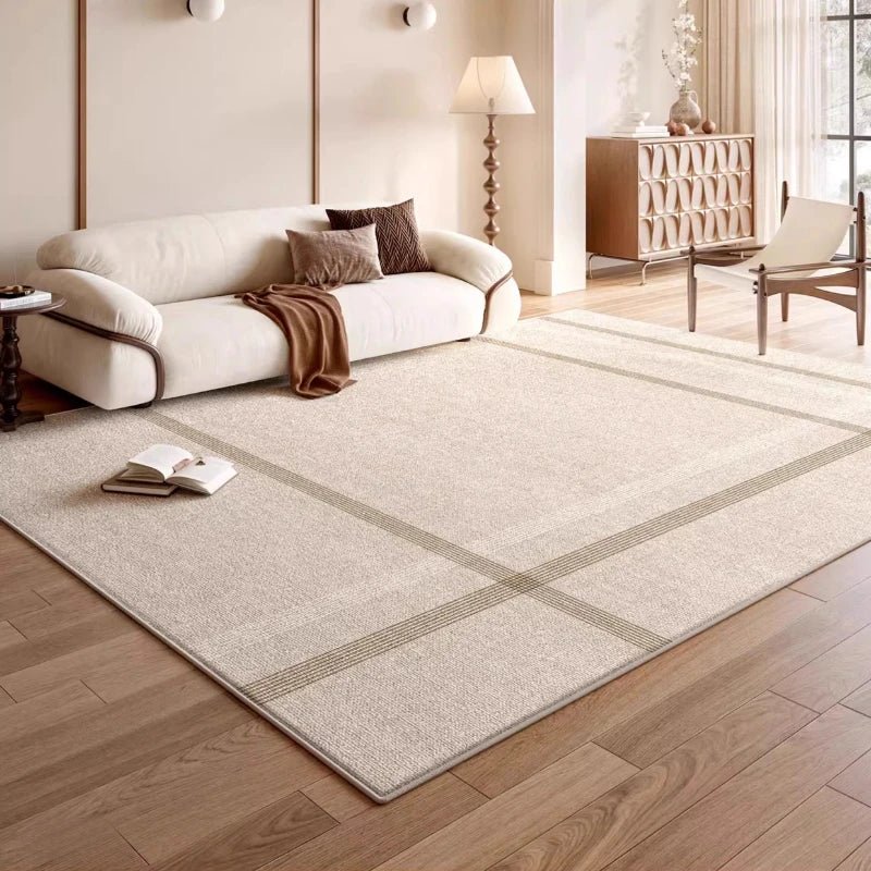 Cream Style Rugs for Bedroom Fluffy Soft Soft Rug Large Area Living Room Decoration Washable Carpet Thick Plush Lounge Floor Mat - PatioLix