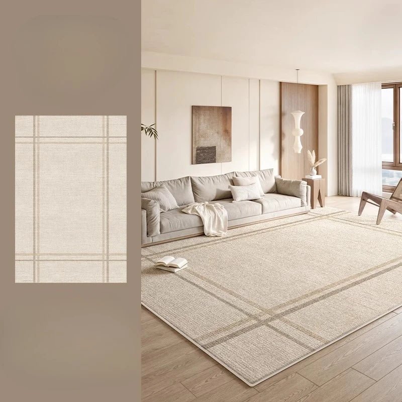 Cream Style Rugs for Bedroom Fluffy Soft Soft Rug Large Area Living Room Decoration Washable Carpet Thick Plush Lounge Floor Mat - PatioLix