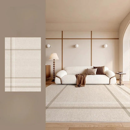 Cream Style Rugs for Bedroom Fluffy Soft Soft Rug Large Area Living Room Decoration Washable Carpet Thick Plush Lounge Floor Mat - PatioLix