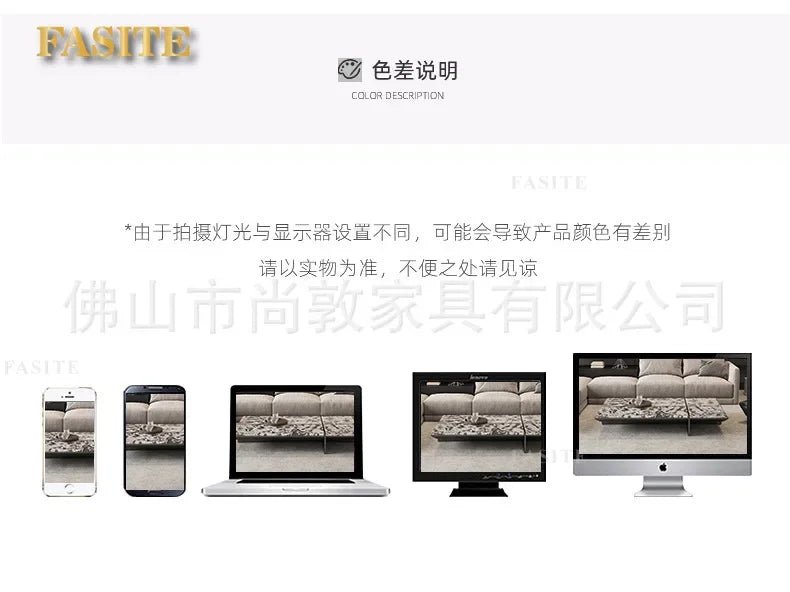Creativity Rectangle modern simple living room home villa Italian light luxury high - end luxury stone coffee table - PatioLix