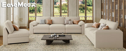 Oversized Modular Sectional Sofa,Cloud Couch Deep Seat Sofa Cushion Covers Removable,Oversized Sectional Couches for Living Room