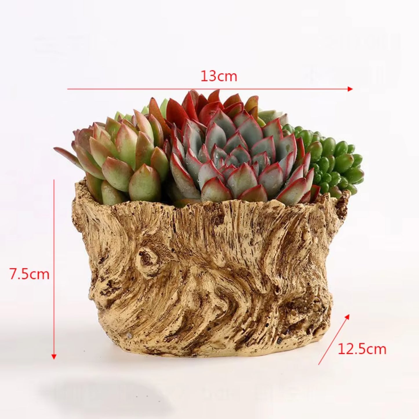 American Broken Root Shape Succulent Resin Flower Pot Outdoor Balcony Furnishing Crafts Garden Villa Vase Ornaments Decoration