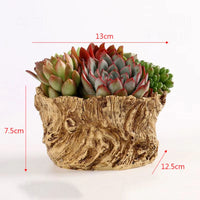 American Broken Root Shape Succulent Resin Flower Pot Outdoor Balcony Furnishing Crafts Garden Villa Vase Ornaments Decoration