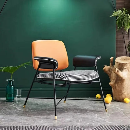 Design Fabric Vintage Fauteluil Scandinavian French Style Antique Luxury Leather Living Room Modern Armchair - PatioLix
