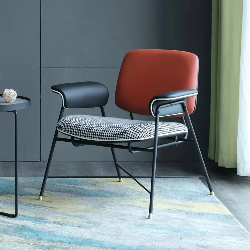 Design Fabric Vintage Fauteluil Scandinavian French Style Antique Luxury Leather Living Room Modern Armchair - PatioLix