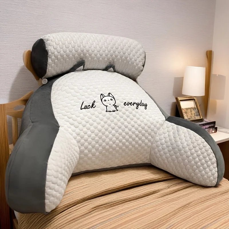 Ergonomic Back Support Pillow, Comfort Cushion for Bed, Sofa, Office Chair, Home Decor, Reading, Ideal Gift - PatioLix