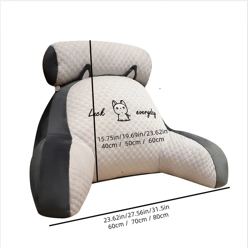 Ergonomic Back Support Pillow, Comfort Cushion for Bed, Sofa, Office Chair, Home Decor, Reading, Ideal Gift - PatioLix