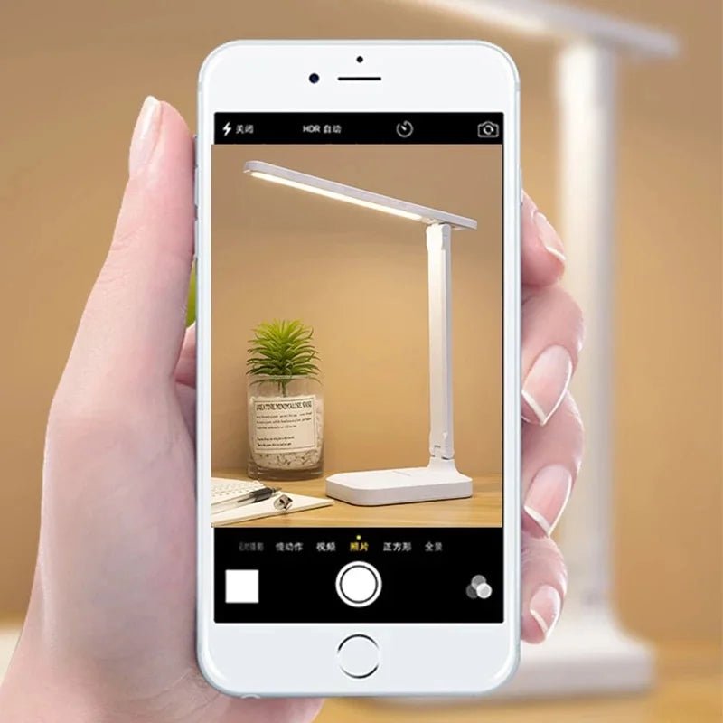 Eye Protection Touch USB Charge 3 Color Dimmable Touch Foldable Desk Lamp Night Light Adjustable Desk Lamp For Reading Study - PatioLix