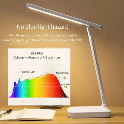 Eye Protection Touch USB Charge 3 Color Dimmable Touch Foldable Desk Lamp Night Light Adjustable Desk Lamp For Reading Study - PatioLix