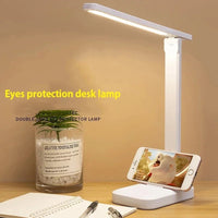 Eye Protection Touch USB Charge 3 Color Dimmable Touch Foldable Desk Lamp Night Light Adjustable Desk Lamp For Reading Study - PatioLix
