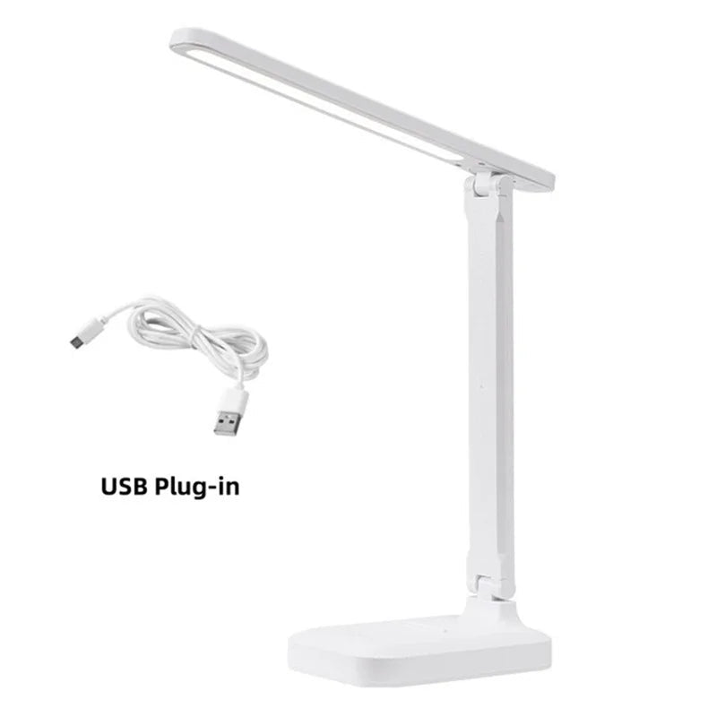 Eye Protection Touch USB Charge 3 Color Dimmable Touch Foldable Desk Lamp Night Light Adjustable Desk Lamp For Reading Study - PatioLix