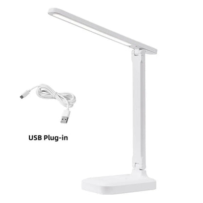 Eye Protection Touch USB Charge 3 Color Dimmable Touch Foldable Desk Lamp Night Light Adjustable Desk Lamp For Reading Study - PatioLix