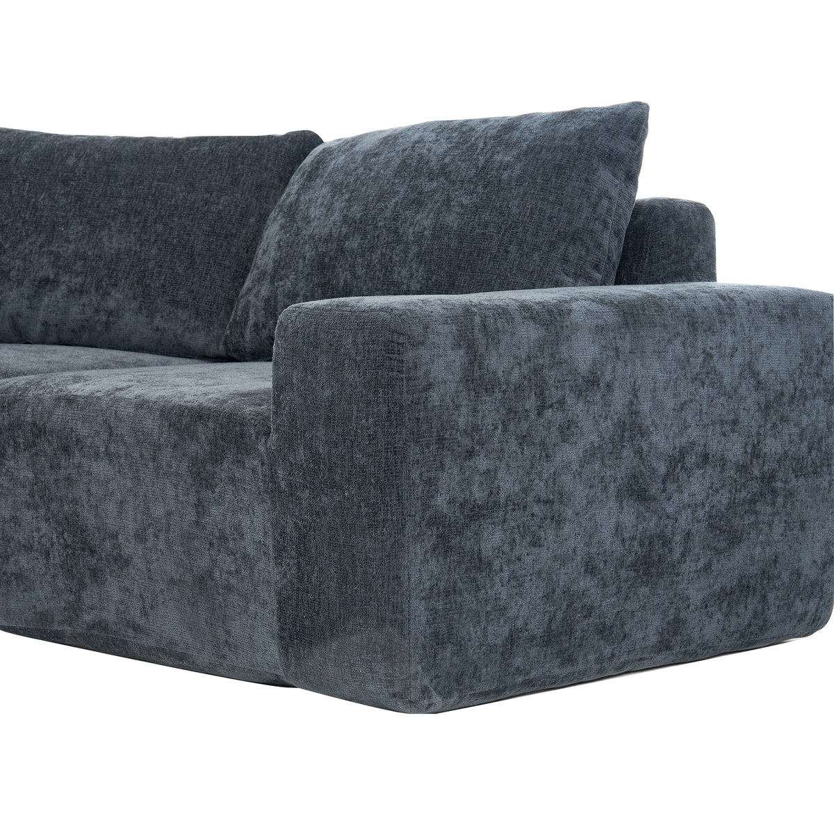 Oversized Modular Cloud Sectional Sofa Set, Grey U-shaped Couch with Deep Seating for Living Room