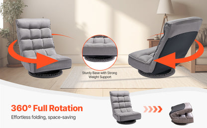 SucceBuy Floor Chair Recycled Foam Folding Sofa Chair Multifunctional Floor Chair with Back Support Ideal for Sleeping Reading