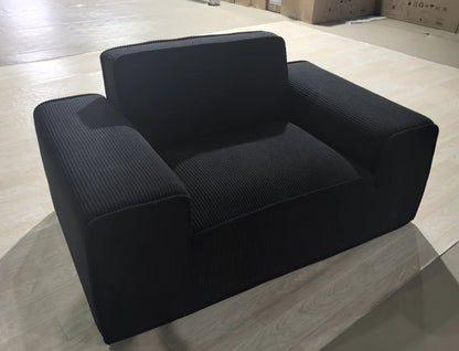Frameless Tofu Block Sofa, Wabi - Sabi Chenille Fabric with 5 - Zone Support, Heavy - Duty & High - Density Foam, Minimalist Design - PatioLix