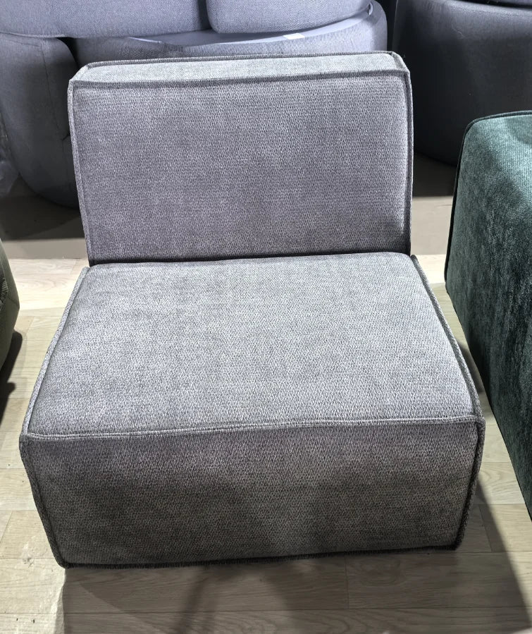 Frameless Tofu Block Sofa, Wabi - Sabi Chenille Fabric with 5 - Zone Support, Heavy - Duty & High - Density Foam, Minimalist Design - PatioLix