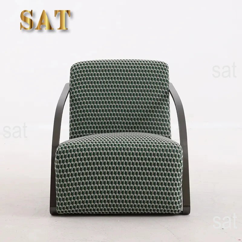 *g for Lazy Sofa Chair and Hotel Single Lounge Velvet Chairs Comfy Fabric Armchairs for Bedroom Modern Luxury Accent Chair* - PatioLix