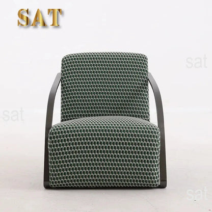 *g for Lazy Sofa Chair and Hotel Single Lounge Velvet Chairs Comfy Fabric Armchairs for Bedroom Modern Luxury Accent Chair* - PatioLix