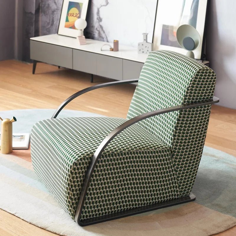 *g for Lazy Sofa Chair and Hotel Single Lounge Velvet Chairs Comfy Fabric Armchairs for Bedroom Modern Luxury Accent Chair* - PatioLix