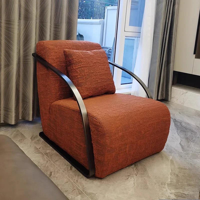 *g for Lazy Sofa Chair and Hotel Single Lounge Velvet Chairs Comfy Fabric Armchairs for Bedroom Modern Luxury Accent Chair* - PatioLix