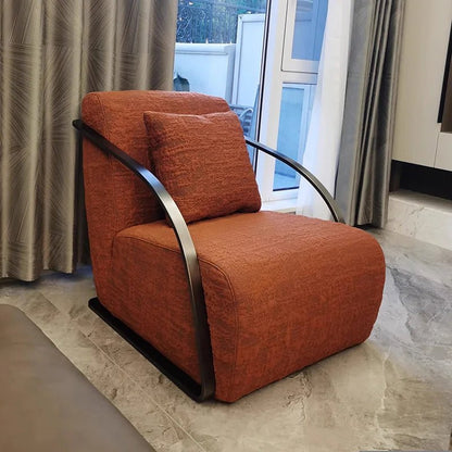 *g for Lazy Sofa Chair and Hotel Single Lounge Velvet Chairs Comfy Fabric Armchairs for Bedroom Modern Luxury Accent Chair* - PatioLix