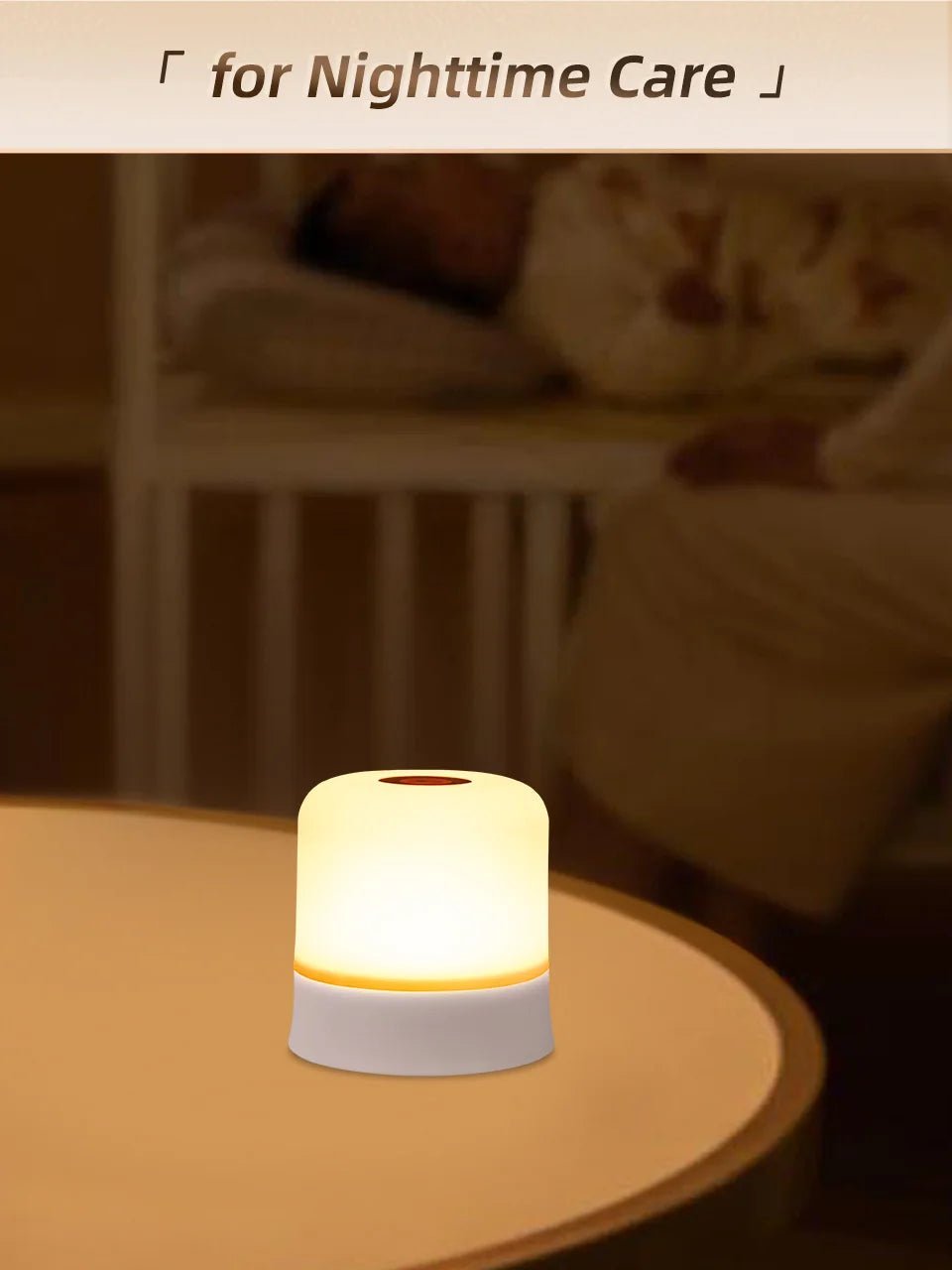 GGbingo Touch Night Light Rechargeable Remote Control Night Light RGB Dimmable Table Lamp Ambient Light for Bedroom Living Room - PatioLix