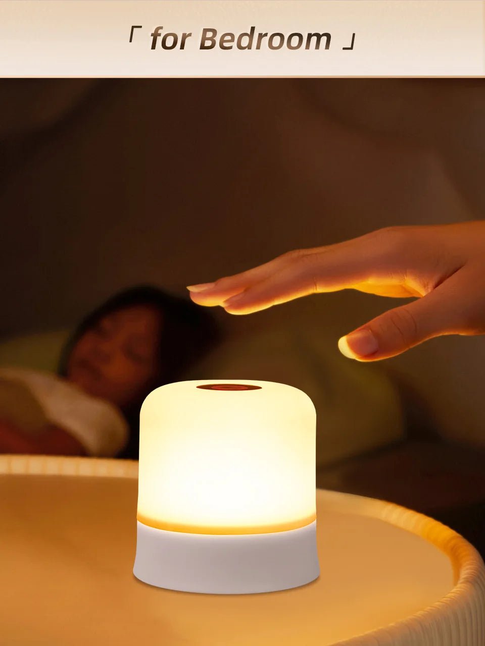 GGbingo Touch Night Light Rechargeable Remote Control Night Light RGB Dimmable Table Lamp Ambient Light for Bedroom Living Room - PatioLix