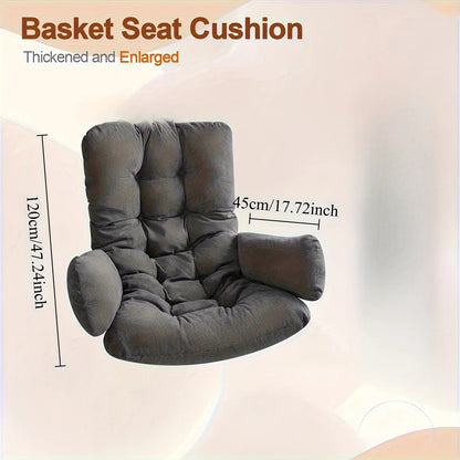 Hammock Rocking Chair Cushion Egg - shape Cushion Available for Garden Living Room Decoration (Without Hanging Basket Seat) Cojin - PatioLix