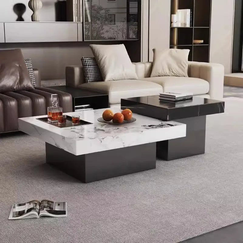 Italian Minimalist Coffee Tables Modern Living Room Small Luxury Coffee Tables Luxury Unique Table Basse De Salon Furniture - PatioLix