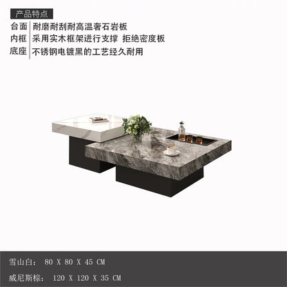 Italian Minimalist Coffee Tables Modern Living Room Small Luxury Coffee Tables Luxury Unique Table Basse De Salon Furniture - PatioLix