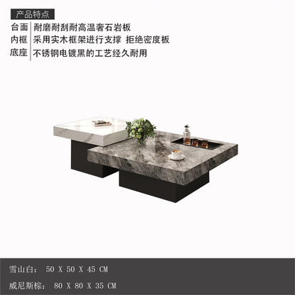 Italian Minimalist Coffee Tables Modern Living Room Small Luxury Coffee Tables Luxury Unique Table Basse De Salon Furniture - PatioLix