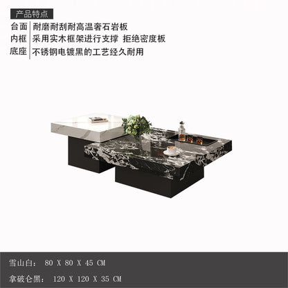 Italian Minimalist Coffee Tables Modern Living Room Small Luxury Coffee Tables Luxury Unique Table Basse De Salon Furniture - PatioLix