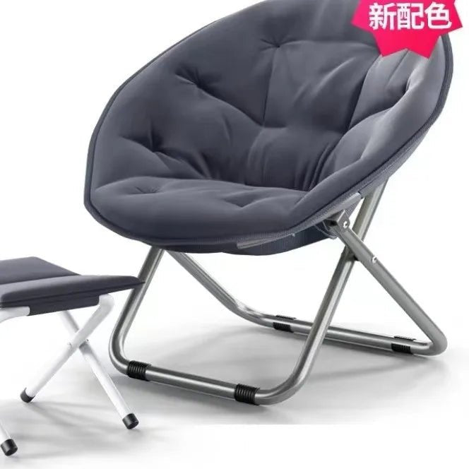 Large Casual Adult Moon Chair Sun Chair Lazy Chair Folding Chair Home Sofa - PatioLix