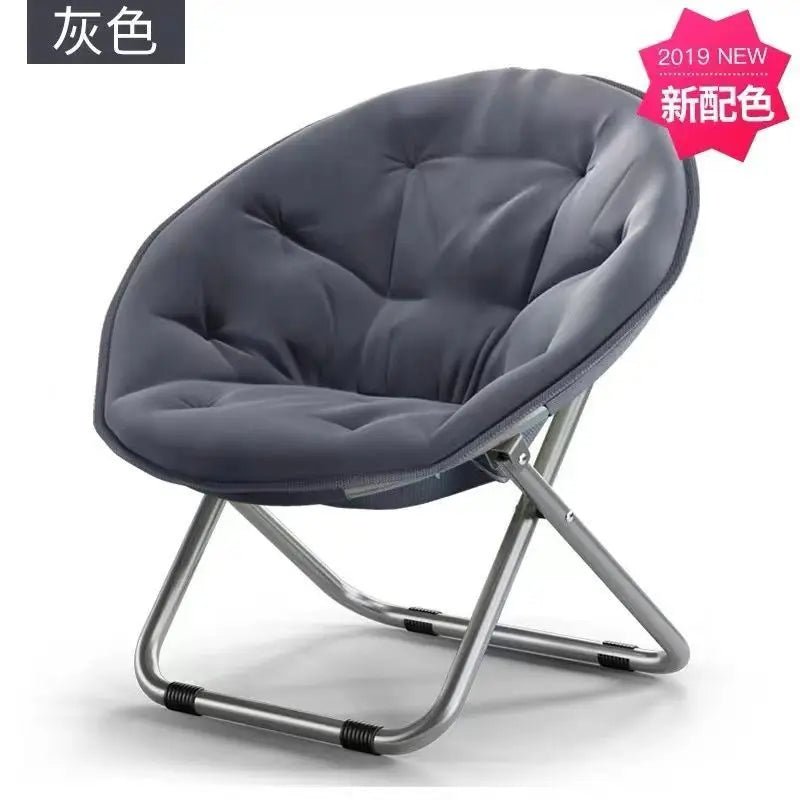 Large Casual Adult Moon Chair Sun Chair Lazy Chair Folding Chair Home Sofa - PatioLix