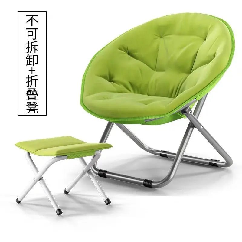 Large Casual Adult Moon Chair Sun Chair Lazy Chair Folding Chair Home Sofa - PatioLix