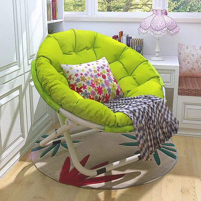 Large Casual Adult Moon Chair Sun Chair Lazy Chair Folding Chair Home Sofa - PatioLix