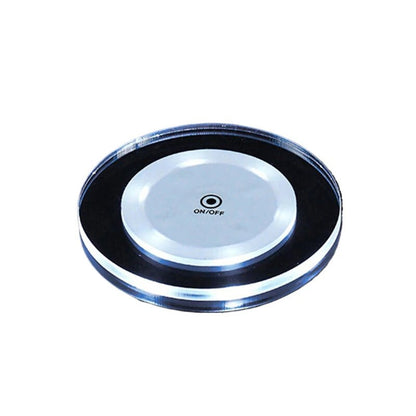 LED Coaster Acrylic Bar Cocktail Flash Base Mats Crystal Ultra - Thin LED Light Coaster For Bar Table Decoration Accessories - PatioLix