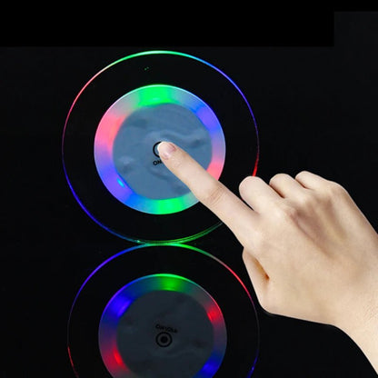 LED Coaster Acrylic Bar Cocktail Flash Base Mats Crystal Ultra - Thin LED Light Coaster For Bar Table Decoration Accessories - PatioLix