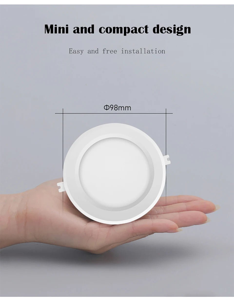 LED Downlight AC100 - 240V Spot Three colors 6W 10W 14W 17W 20W 24W Recessed in LED Ceiling Downlight Light Cold Warm white Lamp - PatioLix