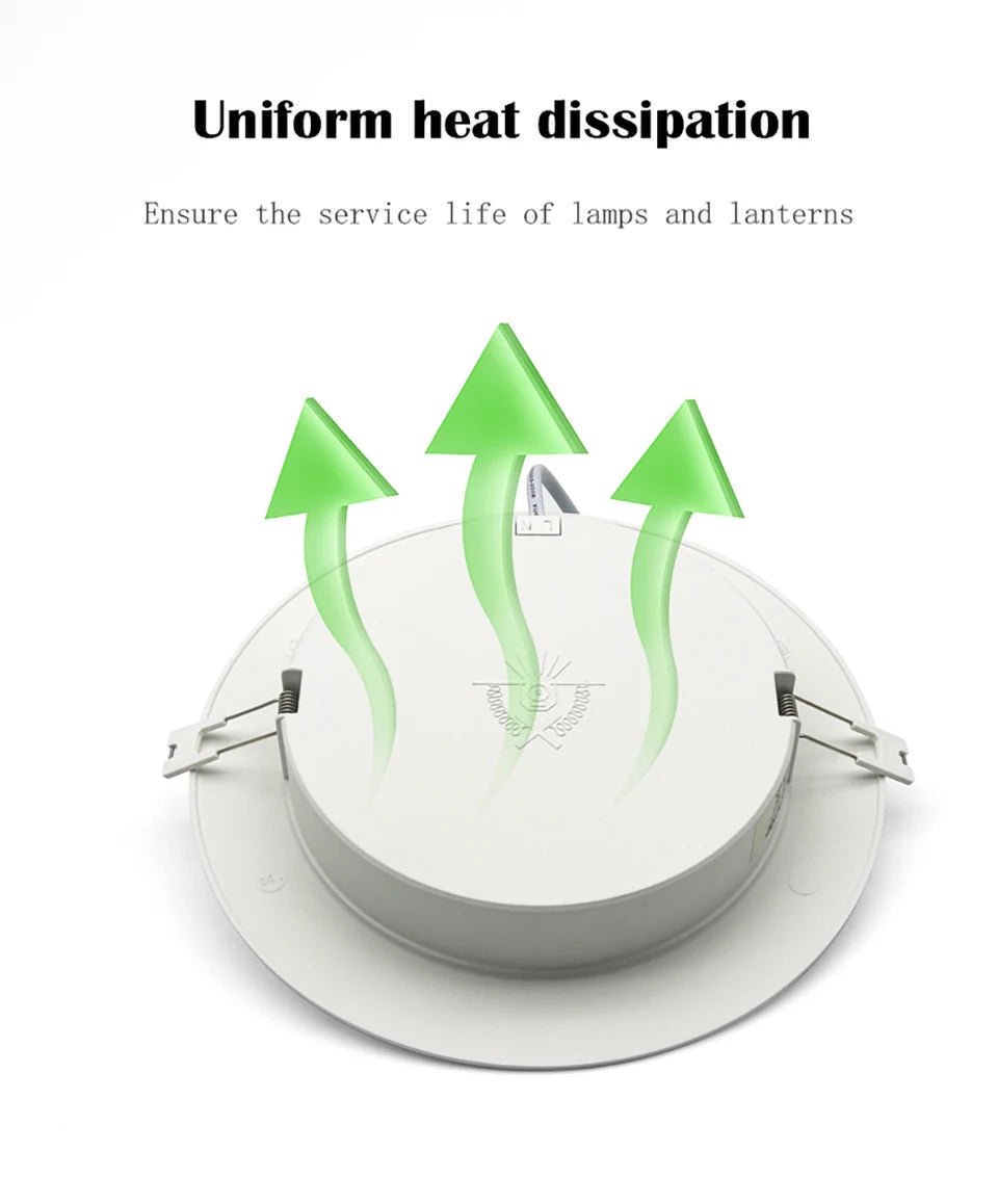 LED Downlight AC100 - 240V Spot Three colors 6W 10W 14W 17W 20W 24W Recessed in LED Ceiling Downlight Light Cold Warm white Lamp - PatioLix