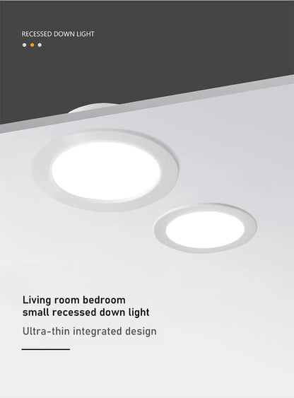 LED Downlight AC100 - 240V Spot Three colors 6W 10W 14W 17W 20W 24W Recessed in LED Ceiling Downlight Light Cold Warm white Lamp - PatioLix