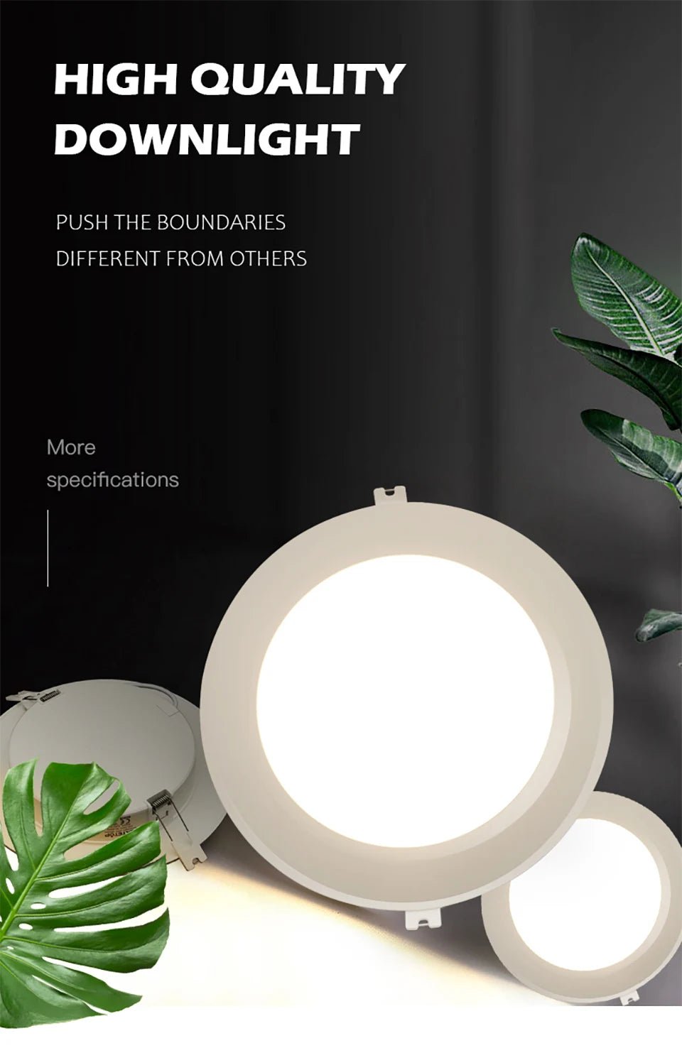 LED Downlight AC100 - 240V Spot Three colors 6W 10W 14W 17W 20W 24W Recessed in LED Ceiling Downlight Light Cold Warm white Lamp - PatioLix