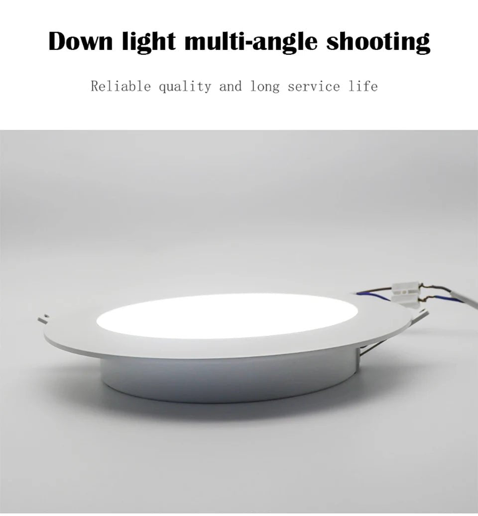 LED Downlight AC100 - 240V Spot Three colors 6W 10W 14W 17W 20W 24W Recessed in LED Ceiling Downlight Light Cold Warm white Lamp - PatioLix
