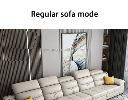 Living Room Sofa Bed Locker Double Corner Combination Sofa Bed Combination Sofa with Pull - out Folding Modern - PatioLix