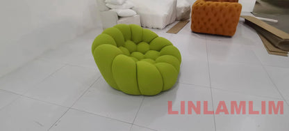 MINGDIBAO Contemporary Cloud - Shaped Sofa Modular Cloth Football Couch Fabric Curved Designer Sofa Set for Living Room or Office - PatioLix