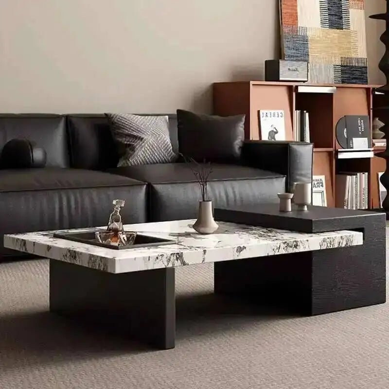 Minimalist Adjustable Moving Coffee Table Unique Designer Cheap Side Table Luxury Living Room Meubles Entrance Hall Furniture - PatioLix
