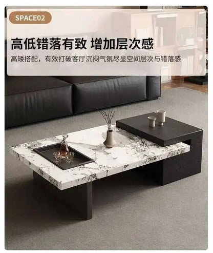 Minimalist Adjustable Moving Coffee Table Unique Designer Cheap Side Table Luxury Living Room Meubles Entrance Hall Furniture - PatioLix