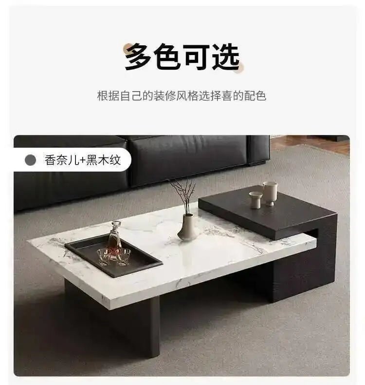Minimalist Adjustable Moving Coffee Table Unique Designer Cheap Side Table Luxury Living Room Meubles Entrance Hall Furniture - PatioLix